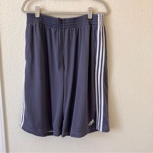 Adidas Men's Gray Athletic Shorts XXL used good condition